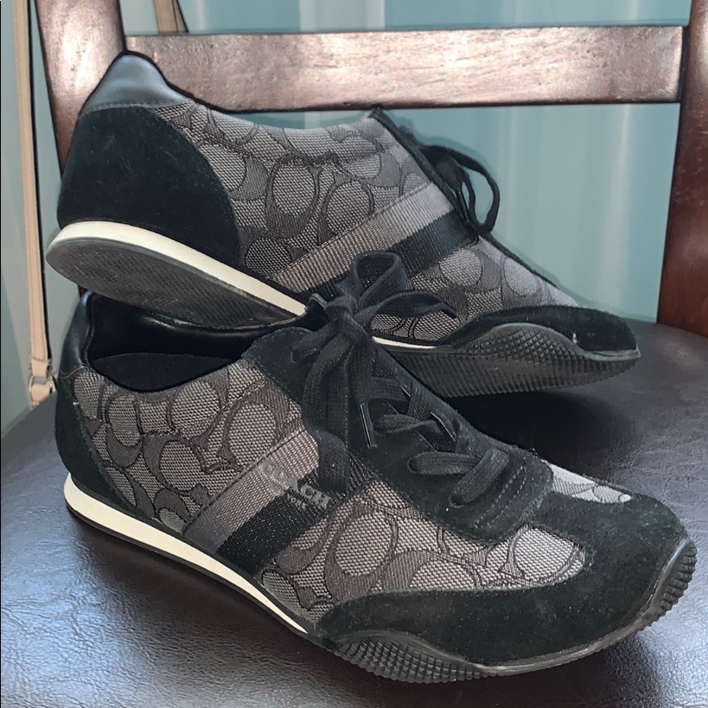 Black Coach sneakers